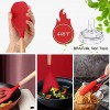 ZEF Silicone Cookware Utensils Set 12Pcs with Holder-Kitchen Utensil Gadgets Tools Set for Nonstick Cookware Dishwasher Safe BPA Free Red