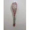 12 inch Red Silicone Whisk with Stainless Steel Handle