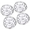4 Pack Milkshake Protein Shaker Ball Food Grade Stainless Steel Wire Mixer Mixing Ball Whisk Ball for Drinking Bottle Cup and Home Cooking
