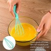 5 Pcs Silicone Whisk for Cooking Mini Whisk Stainless Steel Dough Whisk Non Stick Hand Tiny Balloon Wire Whisk Milk egg Frother for Blending Whisking Beating Stirring Baking