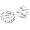 5X LAOMAO Stainless Blender Mixing Ball Protein Mixer Shaker Bottle Cup Wire Whisk