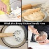Aunly Danish dough whisk with Scrapper 13 Inch stainless steel bread whisk with a flexible 2 in 1 cutter and scraper Dutch whisk for batter bread pizza pastry and biscuits