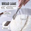 Bread Making Tools and Supplies Set of 3 Danish Dough Whisk Bread Lame Bench Scraper Dough Hook with Bread Scraper Lame Bread Tool Blades Great for Baking Sourdough Pizza Pastry by LHU