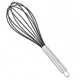 Commercial Stainless Steel & Silicone Non-Stick Coated Whisk 12 Inch