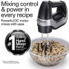 Hamilton Beach Professional 7-Speed Electric Hand Mixer with Snap-On Storage Case,SoftScrape Beaters Whisk Dough Hooks Matte Black 62655