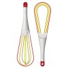 Joseph Joseph Twist Whisk 2-In-1 Balloon and Flat Whisk Silicone Coated Steel Wire 11.5 Multicolor