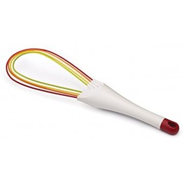 Joseph Joseph Twist Whisk 2-In-1 Balloon and Flat Whisk Silicone Coated Steel Wire 11.5 Multicolor