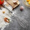 LeoHome Stainless Steel Whisk 11 inch Balloon Egg Beater,Handheld Steel Wire Whisk Kitchen Whisks for Cooking Blending Whisking Beating Stirring