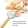 Premium 2 Pack Danish Dough Whisk mixer Dutch Dough Whisk Wooden Hand Stainless Steel Ring Mixer Bread Baking Tools For Bread Pastry Pizza cakes biscuits Making Kitchenware Tools 13 inches