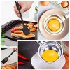 Stainless Steel Whisks ONME 3 Pack Kitchen Whisks with Stainless Steel Egg Separator and Silicone Cooking Brush 8 10 12 Balloon Wire Whisk for Blending Whisking Beating Stirring Set of 5