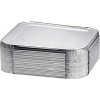 10 Count 8 Square Disposable Aluminum Cake Pans Foil Pans perfect for baking cakes roasting homemade breads | 8 x 8 x 2 in With Flat Lids