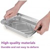 25 Pack Aluminum Pans with Lids,2.25 LB 8.5×6×2 Foil Pans with Lids for Cooking,Baking,Meal Prep,Freezer