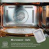 7x5 Sturdy Foil Pans + Snap-On Lids 5 Pack | 2X Thicker Heavy Duty Reusable Foil Tins 20oz | Grill Oven Microwavable Multi-Use Pan Pot Container | Disposable Aluminum Foil Pans for Baking Cooking
