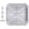 8 Square Disposable Aluminum Cake Pans Foil Pans perfect for baking cakes roasting homemade breads | 8 x 8 x 2 in 20 count