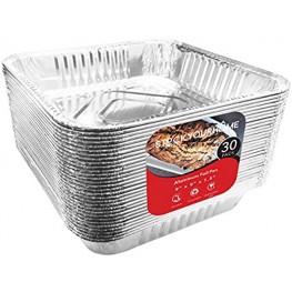 Aluminum Foil Pans 9x9 Baking Pans 30 Pack Square Baking Pans 9 Inch Cake Pan Brownie Pan Lasagna Pan 9 Inch x 9 Inch x 2 Inch