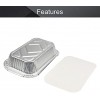 Aluminum Pans 33 Pack Disposable Foil Pans Cookware Great for Baking Cooking Grilling Serving & Lining Steam Table Trays Chafers