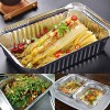Disposable Aluminum Foil Pans Aluminum Pie Pans with Covers 8x6 inch Disposable Food Containers Pans Perfect for Cooking Heating Roasting Baking Takeout 20 Count