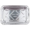 Hamnor Aluminum Pans Disposable 20 Pack 8.3 x 5.5 Inches Disposable Tin Foil Pans 1.2”Deep Steam Table Pans for Cooking,Storing Heating & Prepping Foodwith out lids