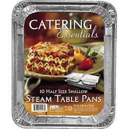 Handi-Foil 10013.010 Catering Essentials Half Size Shallow Steam Table Pans Pack of 10
