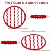 Silicone Roasting Rack for Instant Pot 2 Pack Pressure Cooker Accessories Compatible With Oven Crock Pot 6 Qt 8 Quart Trivet Roaster Racks For Cooking Meat Baking Round & Oval