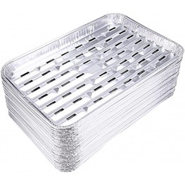 Yesland 30 Pack Disposable Aluminum Foil Pans 13.4 x 9 x 1.1 Inch Food Containers Aluminum Sheet Pans for Cooking Baking Heating Storing Meal Prep Takeout