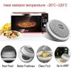 [2 Pack]Microwave Splatter Cover Vented Collapsible Microwave Food Cover With Easy Grip Handle Dishwasher-Safe BPA-Free Silicone & Plastic 10.5 Round