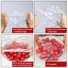 200pcs Fresh Keeping Bags Plastic Sealing Bags Food Cover Elastic Stretch Adjustable Bowl Lids Universal Kitchen Wrap Seal Caps for Leftover And Meal Prep Style2