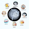 BE Silicone Stretch Lids 14 Pack Stretch Food Covers BPA-Free Stretchable Reusable Durable Expandable Various