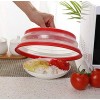 Collapsible Microwave Splatter Cover Vented Microwave Food Cover,Dishwasher Safe,BPA-Free Silicone & Plastic,10.5 Inch