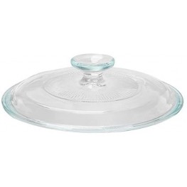 CORNINGWARE French White 1-1 2-qt Fluted Round Glass Cover