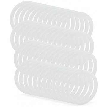 Cornucopia Silicone Seal Rings for Plastic Mason Jar Lids Regular Mouth 48-Pack