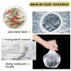 Fresh Keeping Bags Food Covers 100 Pcs Plastic Bowl Covers Elastic Stretch Adjustable Universal Bowl Lids for Keeping Leftovers Outdoor Picnic Fruit Dishes Plates and Meals