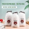 Fresh Keeping Bags Plastic Sealing Bags Food Cover Elastic Stretch Adjustable Bowl Lids Universal Kitchen Wrap Seal Fresh Keeping Caps Fresh Keeping Bags Covers,Plastic Stretchable Food Covers for Leftover And Meal Prep 100PCS