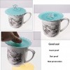 GIYOMI 5 PCS Cute Anti-dust Silicone Glass Cup Cover Coffee Mug Suction Seal Lid Cap,Food Grade Silicone Cup Lids,Silicone Cover Lids