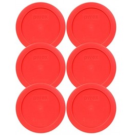 Pyrex 7200-PC 1113763 2 Cup Red Lid 6-Pack