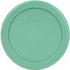 Pyrex 7202-PC Round 1 Cup Green Plastic Lid Cover 2 Pack