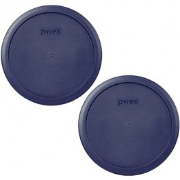 Pyrex 7402-PC Dark Blue 6 7 Cup Round Plastic Lid 2 Pack