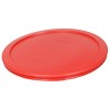 Pyrex 7402-PC Red Round Storage Replacement Lid Cover fits 6 & 7 Cup 7 Dia. Round 2-Pack