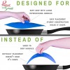 Silicone Bowl Lids Blue Set of 5 Reusable Suction Seal Covers for Bowls Pots Cups. Food Safe. Natural grip interlocking handles for easy use and storage.