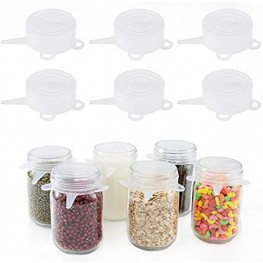 Silicone Stretch Lids 6-Pack Small Sizes Cover for Bowl.