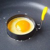 4-piece omelet ring mold non-stick frying pan， egg-shaped pancake maker with handle can fry round heart-shaped flower five-pointed star egg mold rings stainless steel egg-shaped for frying