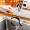 AerWo Egg Rings Set of 4 Nonstick Egg Ring for Frying Eggs Mcmuffins Stainless Steel Round Egg Mold with Anti-Scald Handle Egg Cooker Ring for Fried Eggs Pancake Breakfast Oil Brush Included