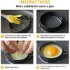 Baokai Heighten Nonstick Egg Rings for Griddle Set of 4 Fried Egg Molds for Egg Mcmuffins Stainless Steel Egg Molds with Silicone Brush and Anti-scalding Handle Egg Cooker Ring Round