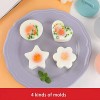 Egg Poacher Hard Boiled Eggs without the Shell 5 Pcs Egg Poacher for Hard Boiled Eggs Non-stick Egg Cooker