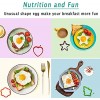 Egg Poachers 4 Shape Silicone Egg Ring Set Non-Stick Egg Pancake Mold Cooker for Fried Egg Sandwiches Pie Mcmuffin by OWN KAN 4 Pieces