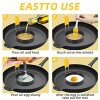 Egg Ring Round Professional Pancake Mold Egg Cooker Rings For Cooking Stainless Steel Non Stick Round Egg Ring Mold For Fried Egg Pancakes Sandwiches,4 Pcs by Arssilee