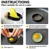 Egg Rings for Frying Eggs and Egg Muffins Round Egg Shaper Mold 2.9 Stainless Steel Non-Stick Egg Cooker for Camping Indoor Breakfast Sandwich Burger