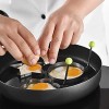 Eggs Rings 5pcs Fried egg Pancake Mold Set with Handle Stainless Steel for Frying Cooking Non Stick Mold Shaper Kitchen Breakfast Tool