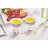 Nantucket Seafood Nautical Seafood Butter Warmer Cups Set of 2 White