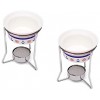 Nantucket Seafood Nautical Seafood Butter Warmer Cups Set of 2 White